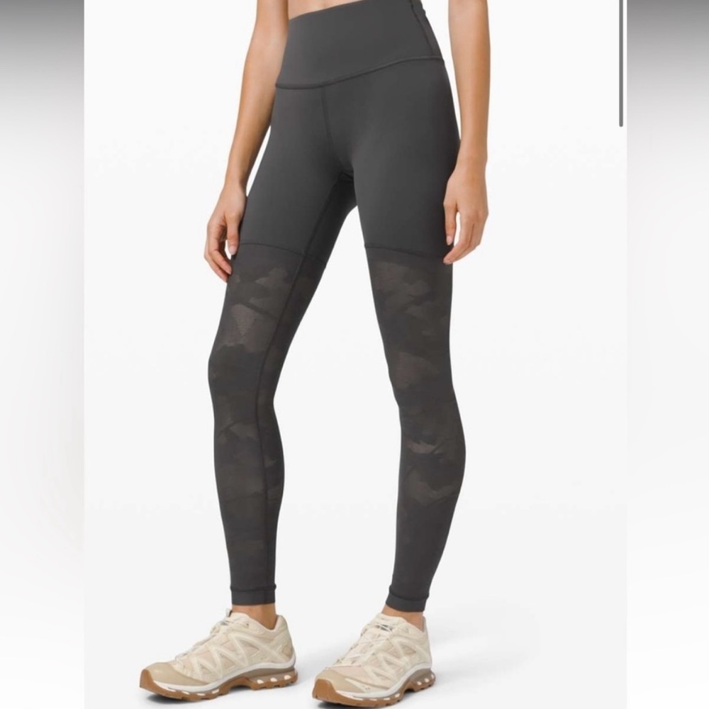 BNWT Lululemon Sheer Will High-Rise Tight 28" *Camo Size 6